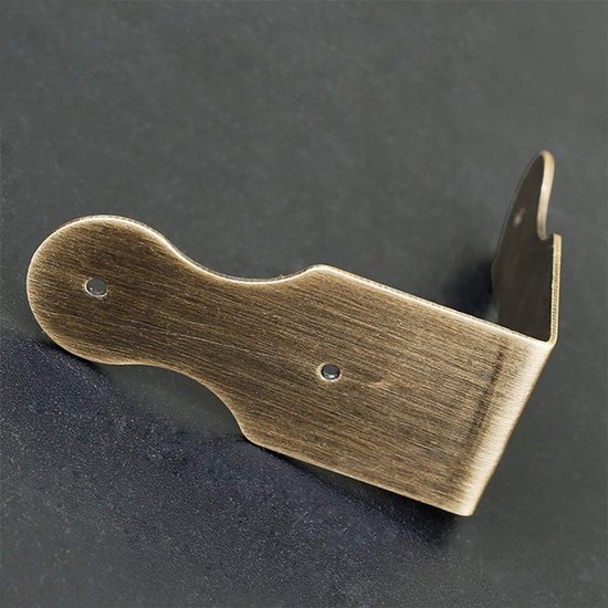 Steunen hardware bureaurand rechte hoekbeschermers houten juwelendoos fotolijst accessoires (antiek brons) — afbeelding 2