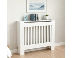 FATIVO Cache-radiateur - habillage de radiateur - 111x19x92 - Blanc