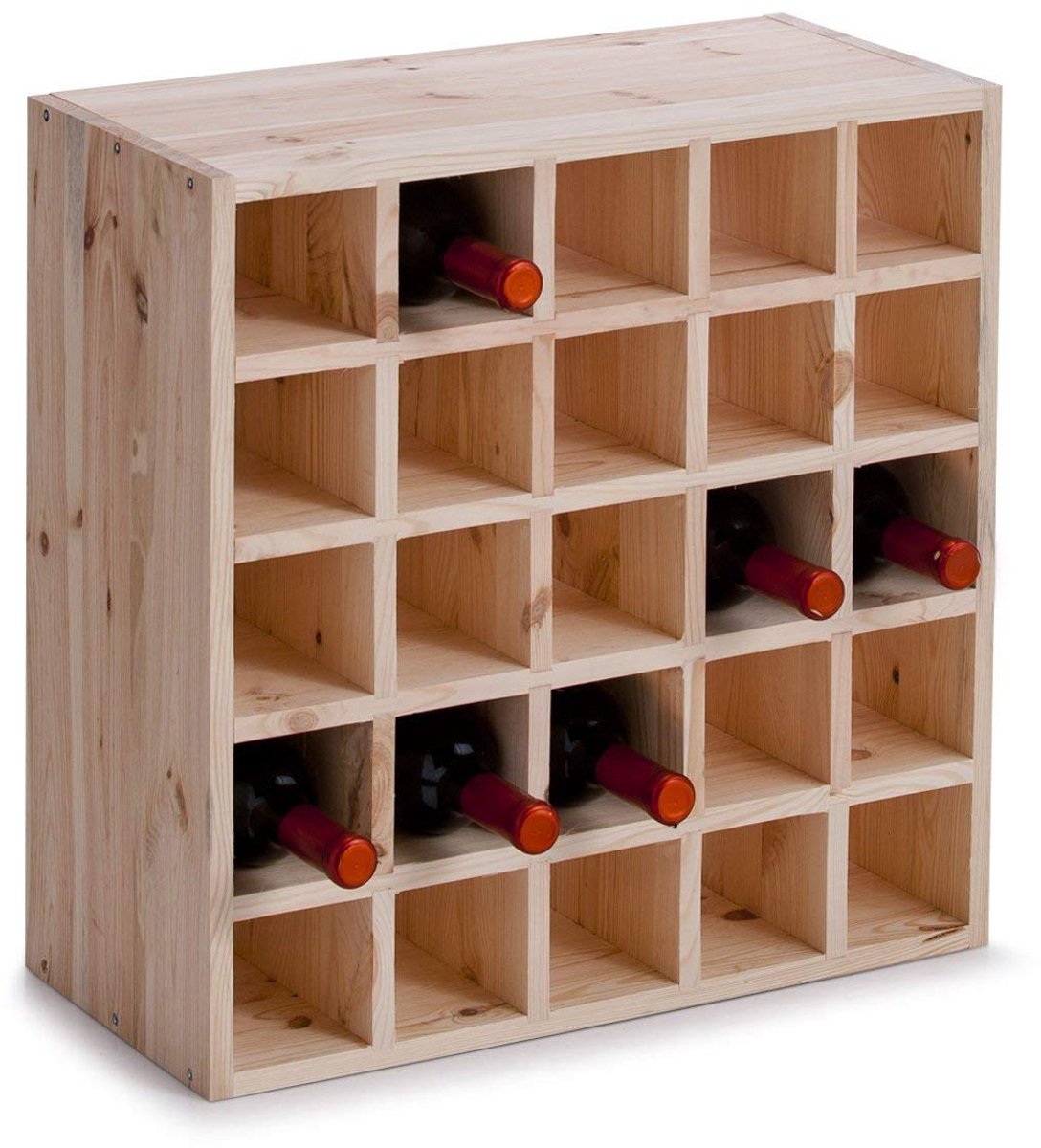 Wijnrek, Natuurlijk Hout