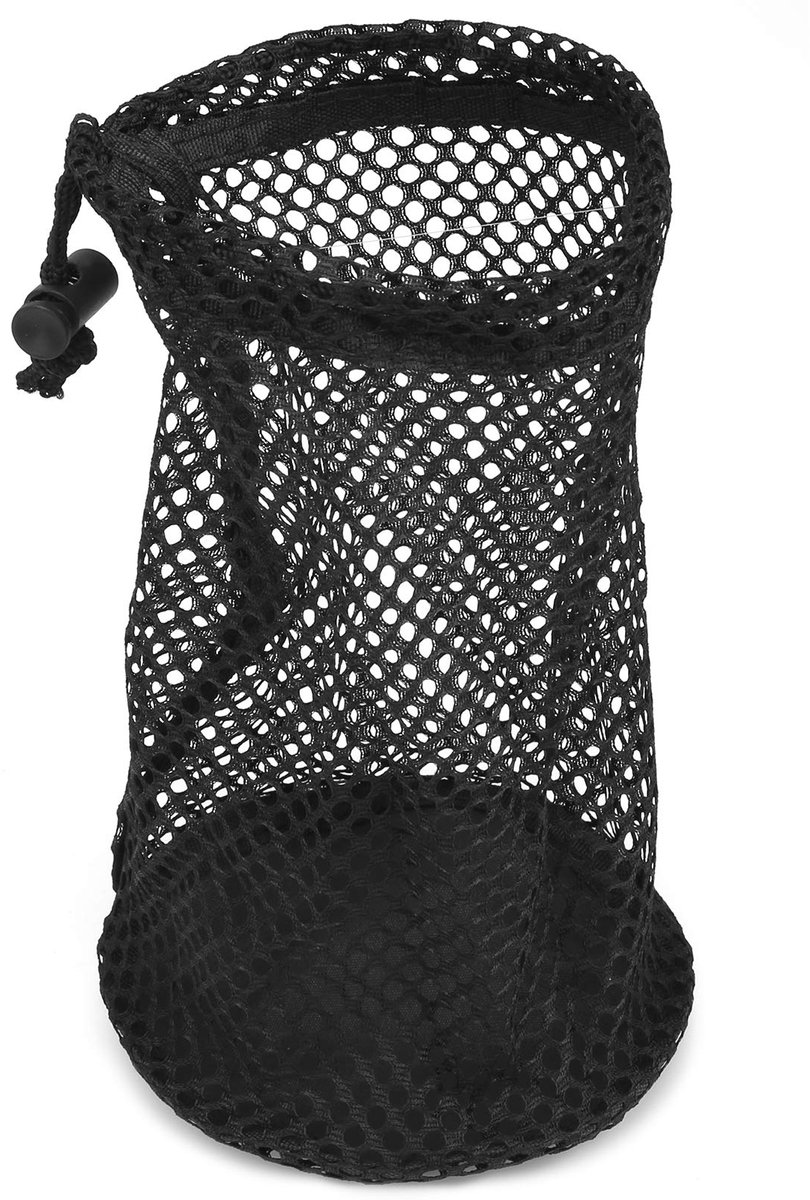 Opbergtas, nylon mesh golftas baltas Golfaccessoires kunnen 24-32 golfballen bevatten Golfballen dragen, zwart