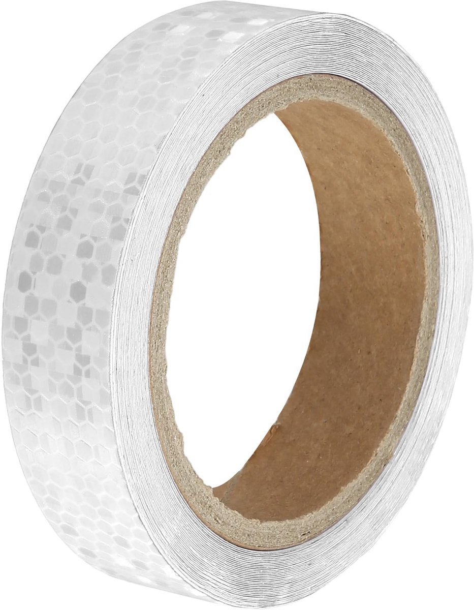 Dailygoods- Reflecterende Tape 2.5cmx10m - Reflecterende Band - Veiligheidswaarschuwing - Weerbestendig - Hoge Zichtbaarheid - Corrosiebestendig - Veiligheidstape