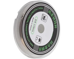 Dailygoods- Snijdraad 100m - Molybdeen Snijdraad - LCD Display Separator - Reparatietool - 0.08mm Dikte - Voor LCD-Displays