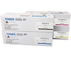 ABC huismerk set 4x toner geschikt voor Canon 075 geschikt voor I-Sensys LBP646Cdw LBP647Cdw MF662Cdw MF663Cdw MF664Cdw MF665Cdw MF667Cdw MF651cw