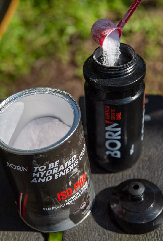 Born - Iso Pro - 400 gr - Isotonic - Isostar - Sportdrink - Red fruit / Pomegranate van Born — afbeelding 3