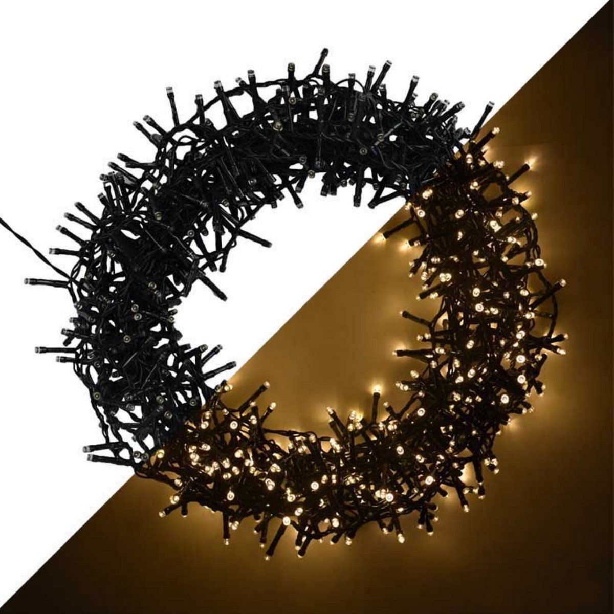 Cheqo Kerstverlichting - Kerstboomverlichting - Kerstlampjes - 9 Meter - 120 LED Lampjes - Warm Wit - Binnen en Buiten - Tuin Decoratie