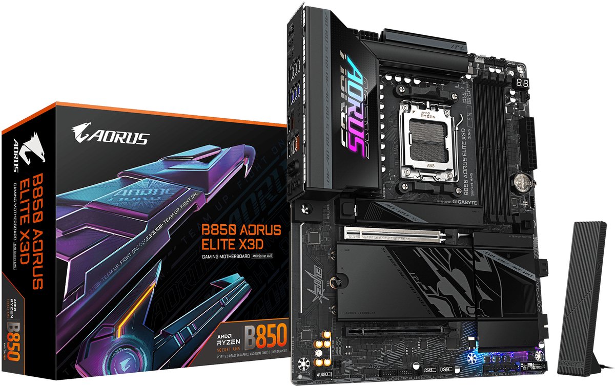 GIGABYTE B850 AORUS ELITE X3D Moederbord