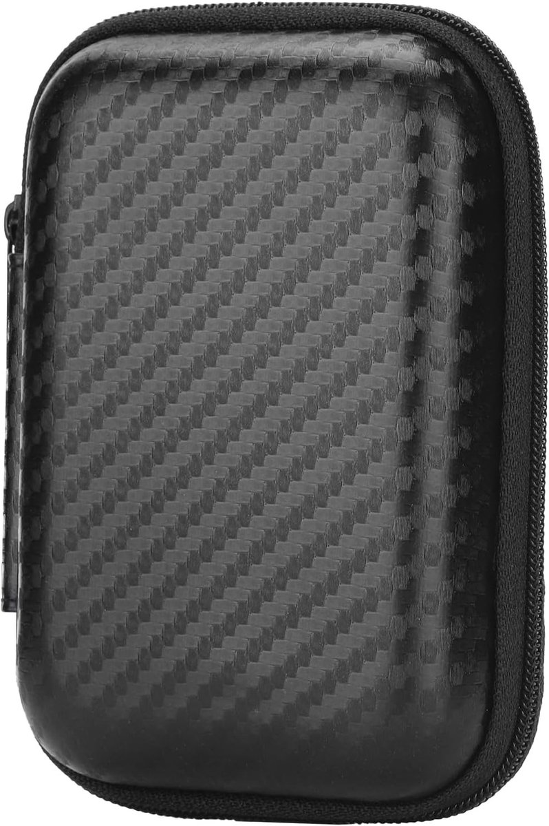 Draagbare Hard Case voor Hoofdtelefoon, Schokbestendige EVA Bescherming, Opbergtas voor Oordopjes, MP3 en Oplader met Ruimte voor Kabels
