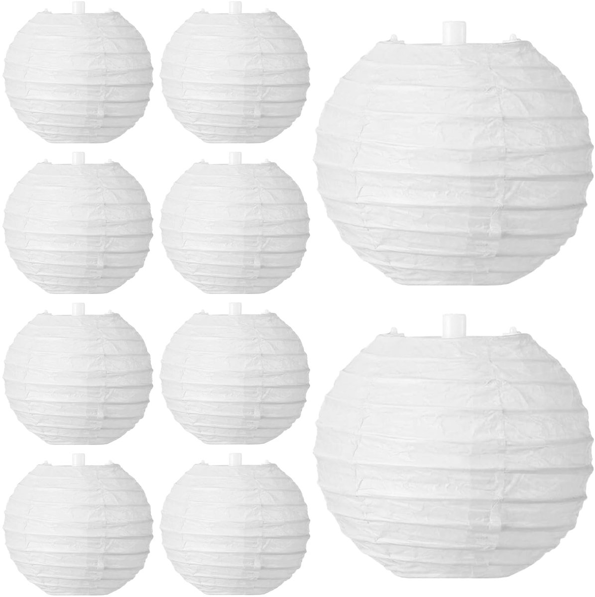 Lantaarns, papieren lantaarndecoraties, hangende stoffen lantaarn, 7,5 cm, Chinese papieren lamp, lampenkap, papier, voor bruiloften, verjaardagen, buitenfeesten