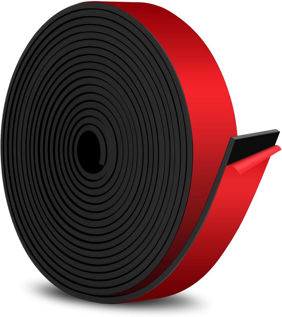 rubberen strip Rol rubberen band 3 m × 20 mm × 2 mm, zelfklevend rubberen strijkijzer, neopreen banden, voor DIY afdichtingen, bescherming van vloerbedekkingen, anti-vibratie