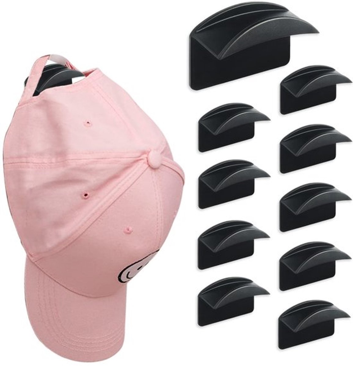 Vt products - Zelfklevende Hoed Haken - Minimalistisch Hoed Rack