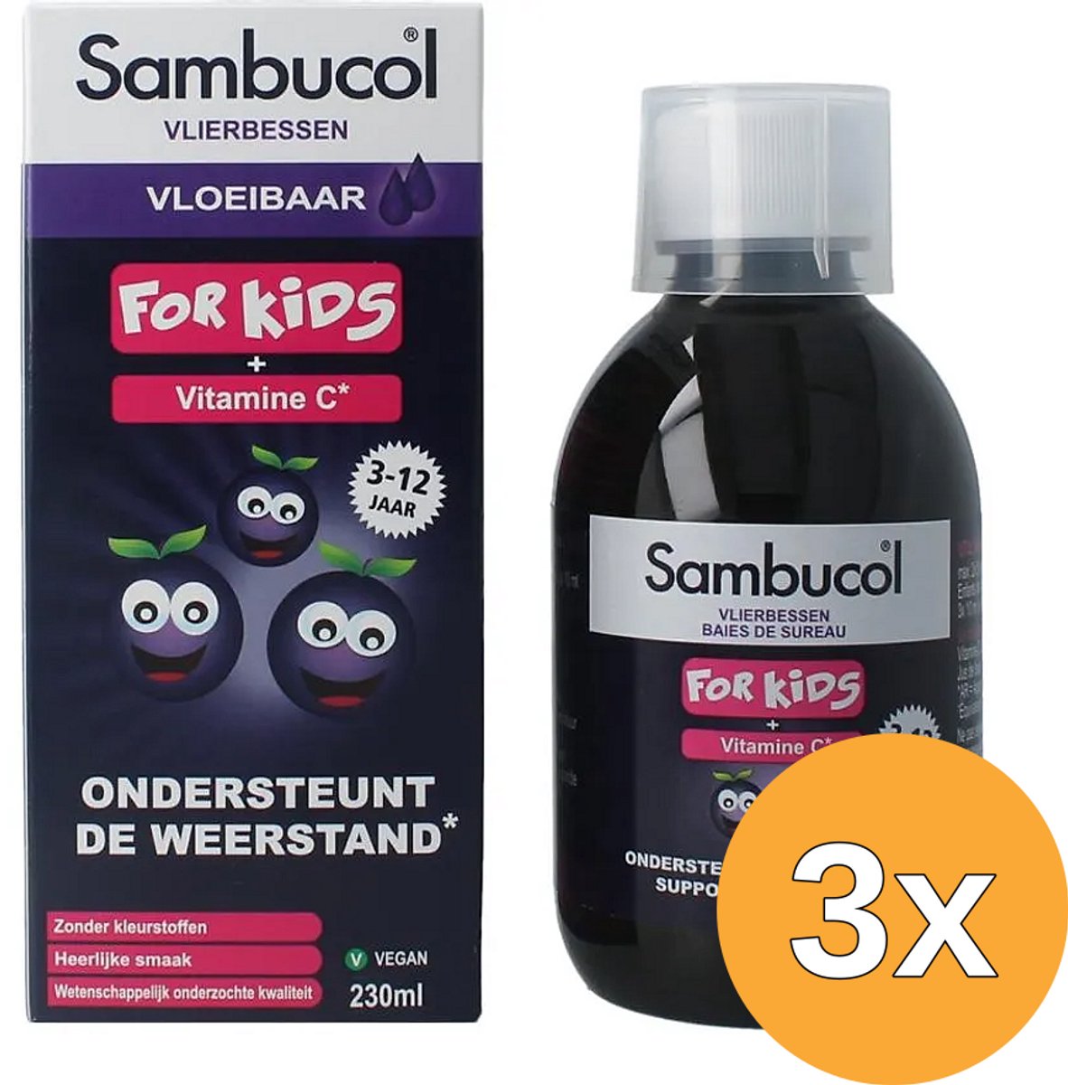 3x Sambucol Kids (230 ml)