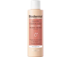 Biodermal Glow Exfoliant, 150 ml - Exfoliant Lotion met 5% AHA + 5% PHA, Stimuleert de…