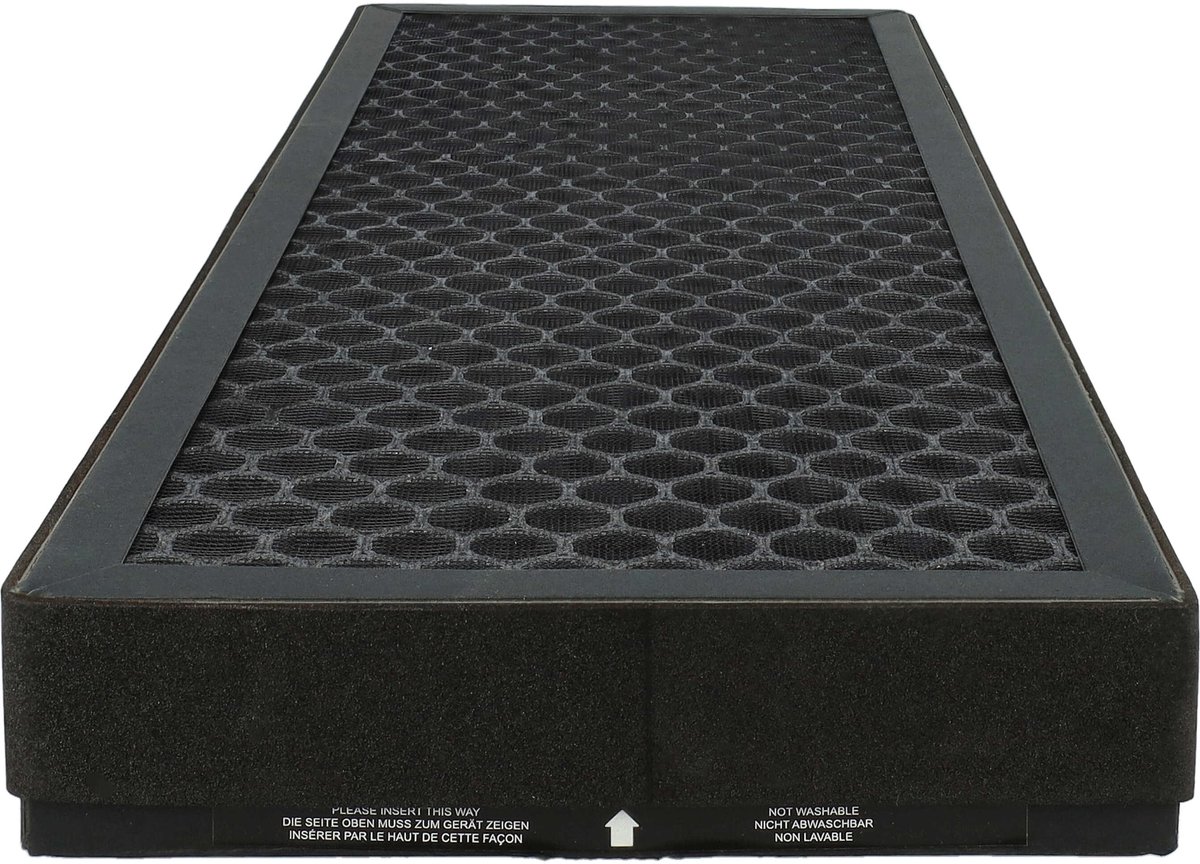 vhbw actief koolstoffilter compatibel met Braun Scan & Clean BFD104BE, Scan & Clean BFD104BE2 luchtreiniger - luchtfilter zwart