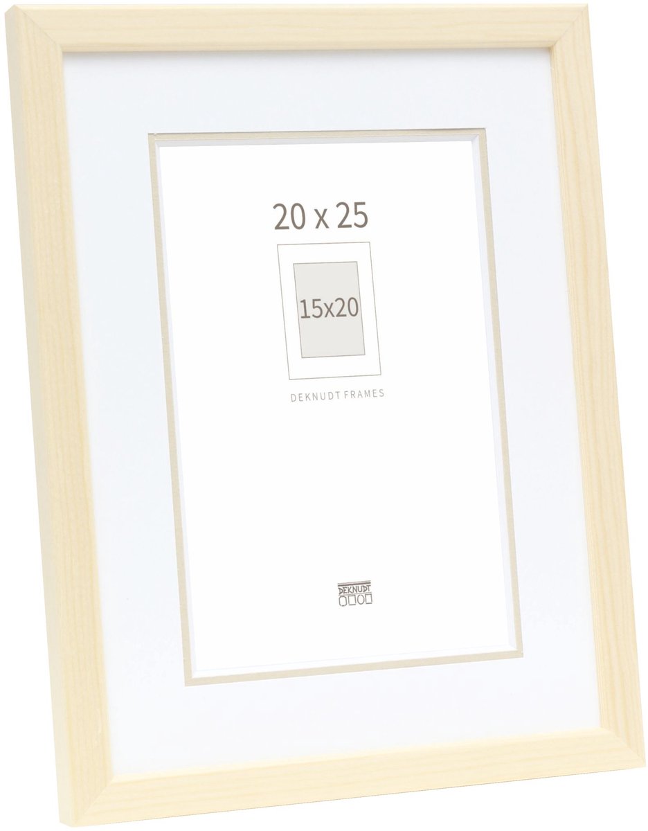 Deknudt Frames fotolijst S41JH1 P1 - naturel - passe-partout - 15x20
