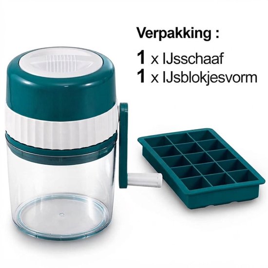 JCP® Slush Puppy Maker - 1L - Slushmachine - Slushymaker - Wit/Blauw - 12cm x 12cm x 21cm van Jcp — afbeelding 4