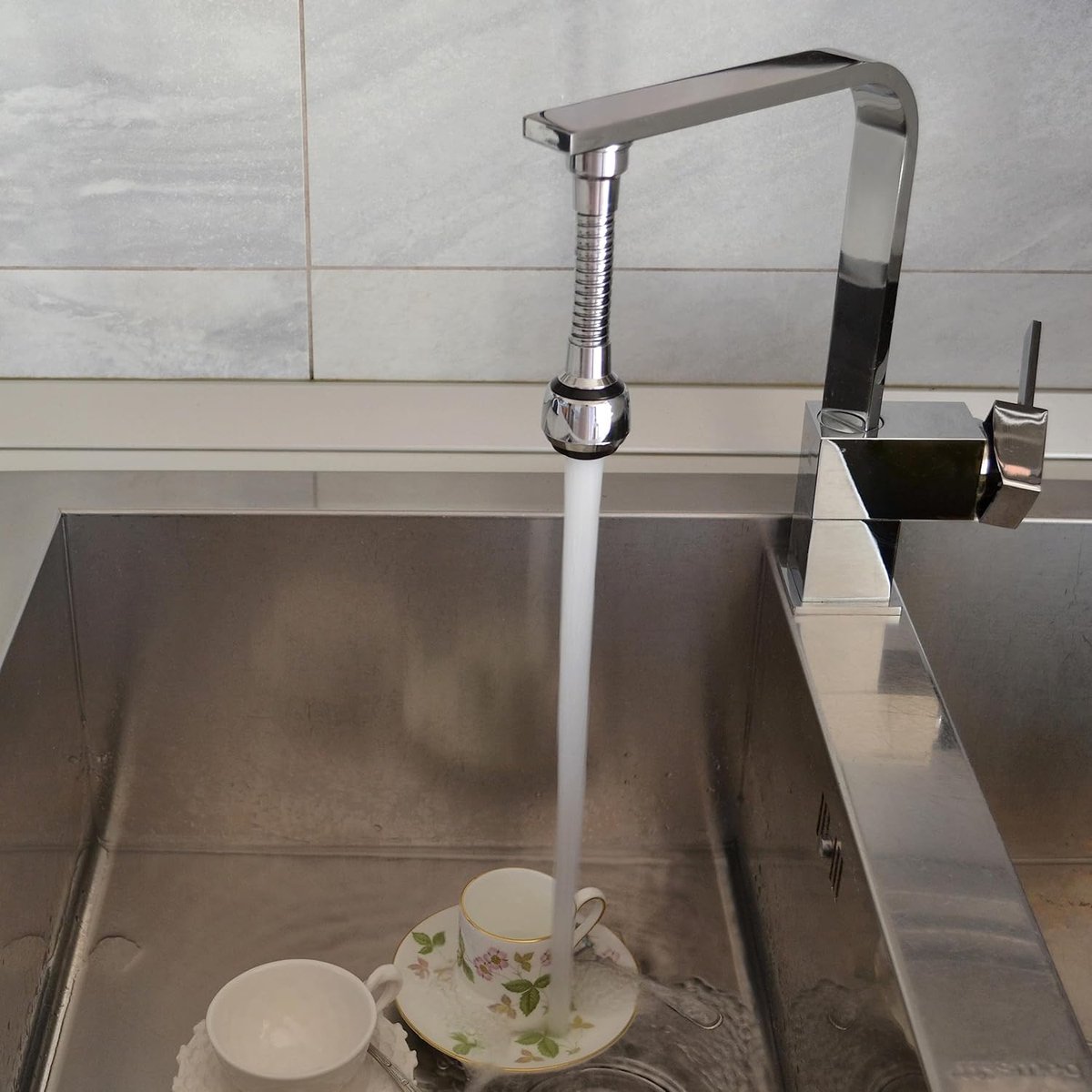 2510/S Milady Handdouche voor wastafel, keuken, met flexibel rietje van messing, Made in I