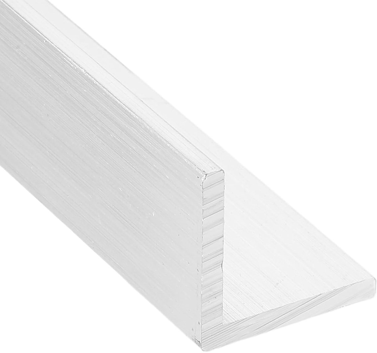 Aluminium hoekprofiel, 0,98 x 0,98 x 30,5 cm, lengte 0,30 cm, wanddikte 6063, aluminium stangen, T5, Temper, walsmateriaal voor gebouwen, meubels, planken, houders, doe-het-zelf, industrie