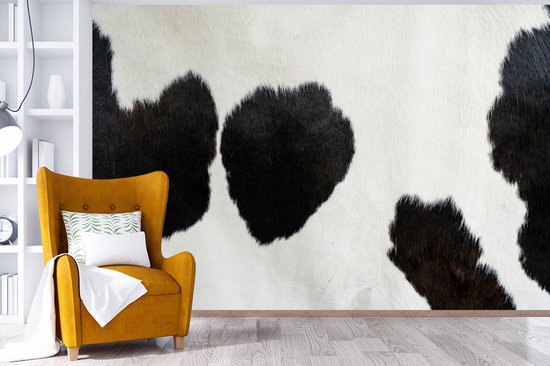 Papier peint photo peint photo vinyle - Peau de vache imprimé animal largeur 330 cm x hauteur 220 cm - Tirage photo sur papier peint (disponible en 7 tailles)