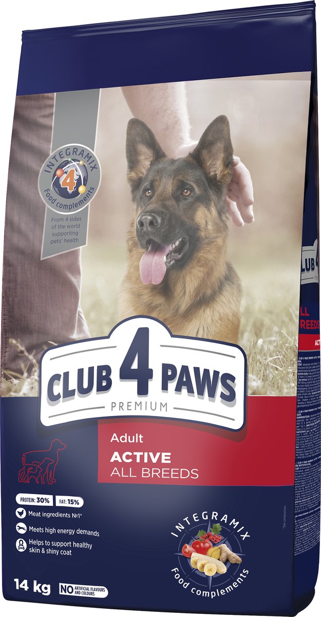 Club 4 Paws premium droogvoer active - adult dogs for all breeds 14 kg