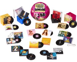 Miniverse Real Music™ Vinyl - 4 minivinylplaten met muziekfragmenten en sleutelhangers - Verrassingsverpakking - Vanaf 8 jaar