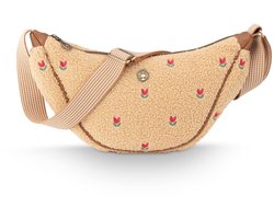 Pip Studio - Crossbody Tas - Freya Half Moon Teddy - Zand - 34x10x16cm