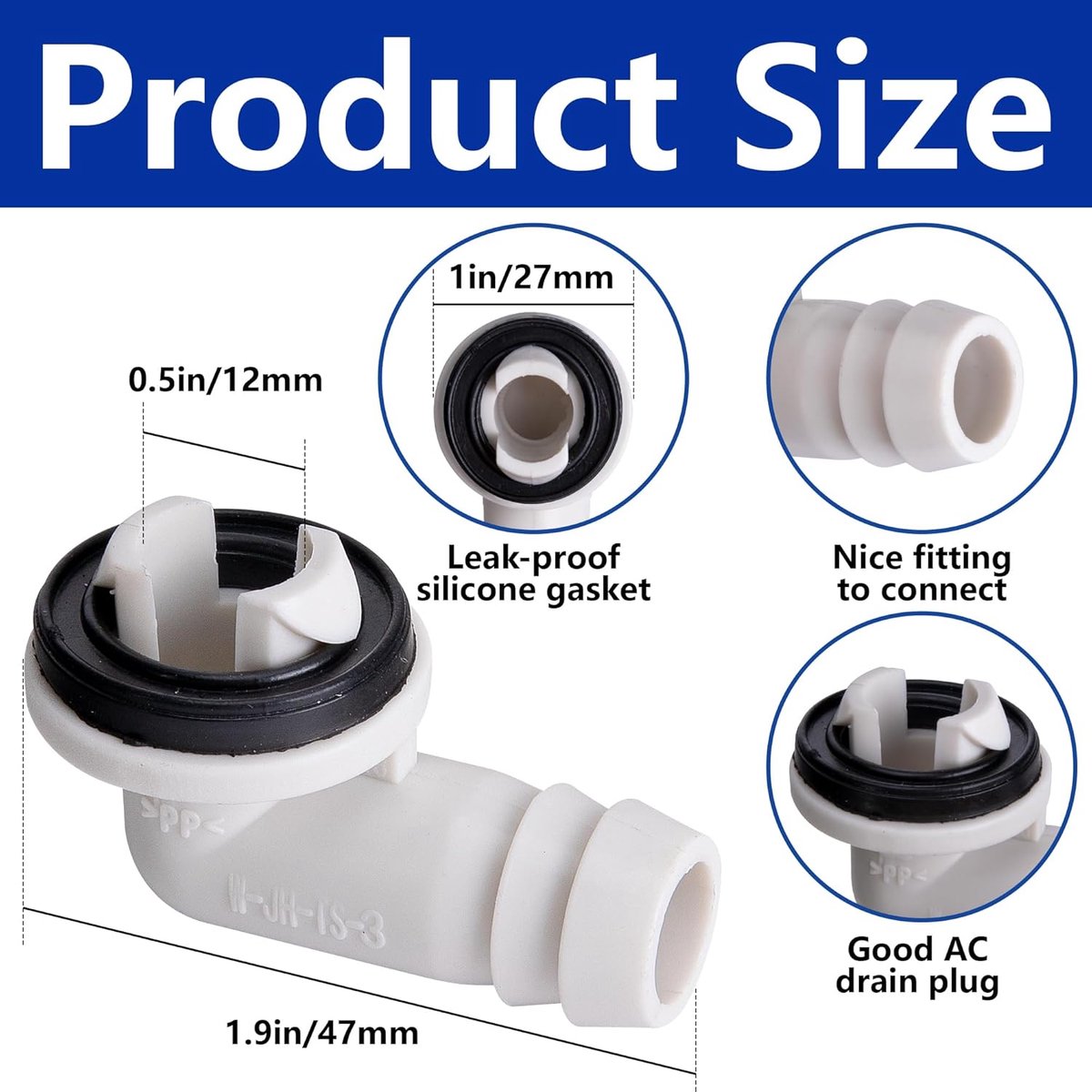 2 Stuks 3 Voet Flexibele Condensslang - Afvoerslang voor Airconditioners - Airco Slang - Met Klem - Airconditioning Accessoires - Airconditioning Gereedschap - Voor Luchtontvochtigers, Airconditioners, Tuinkranen - Voor Raamairco en Mini-Split-Units thumbnail 5