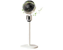 Kraftverdia® Staande ventilator - 31,5 inch USB-aangedreven grote vloerventilator, krachtige koeling voor thuis, woonkamer en kantoor, robuuste luchtcirculatie voor studentenkamer, draagbaar indoor outdoor camping