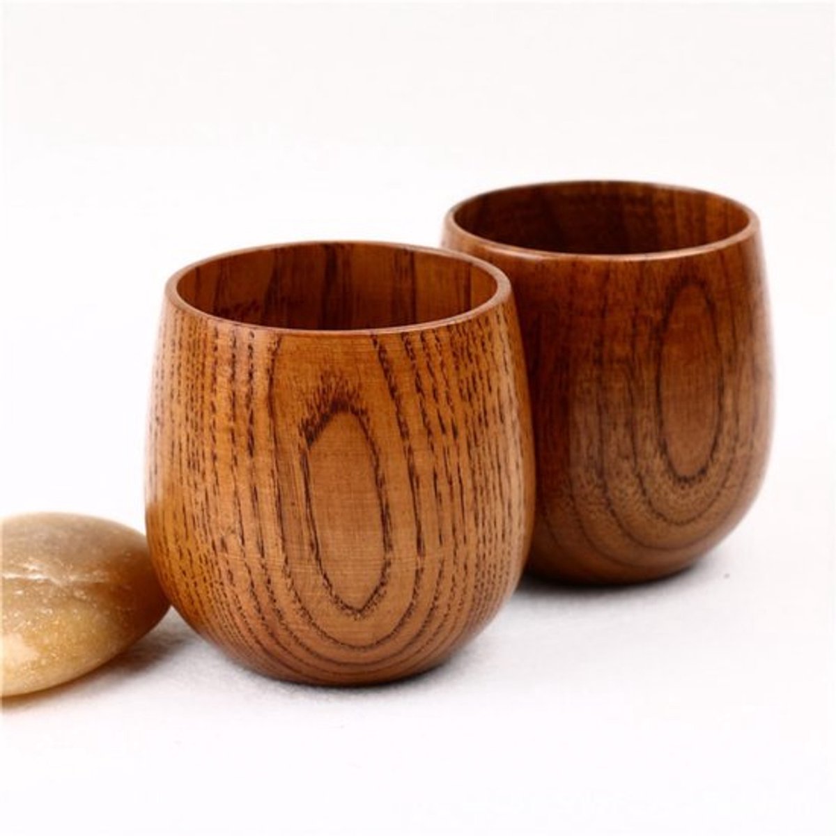 VT Goods - Houten kopjes - Decoratieve bekers - - Natuurlijke