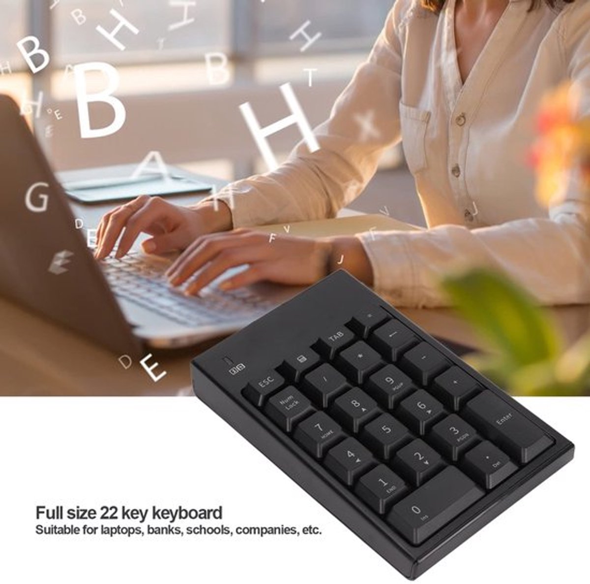 Dailygoody - Draadloos Numeriek Toetsenblok - 22 Toetsen