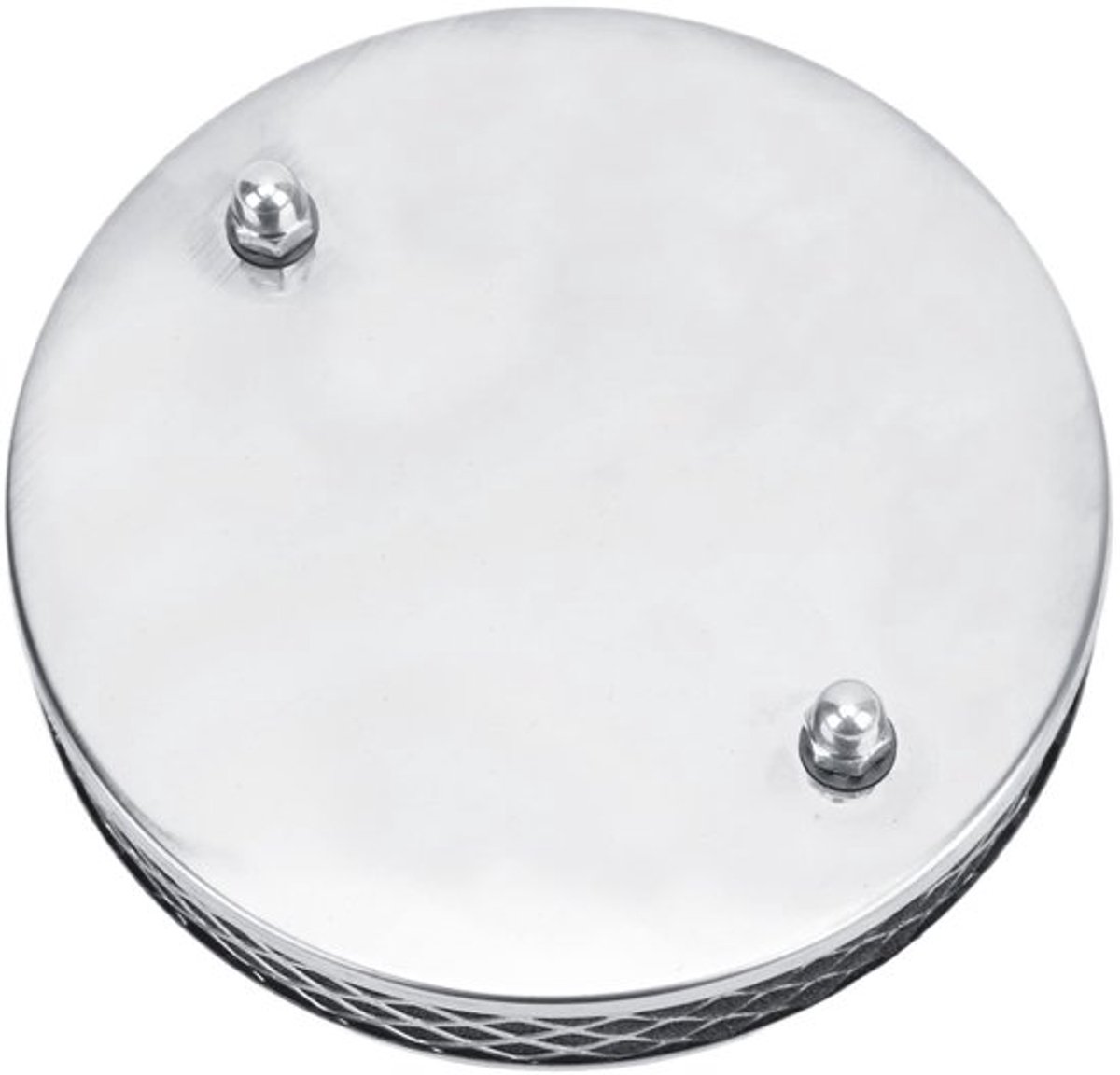 Dailygoods - Ronde luchtfilter - Hoog stroomvermogen - Verchromd