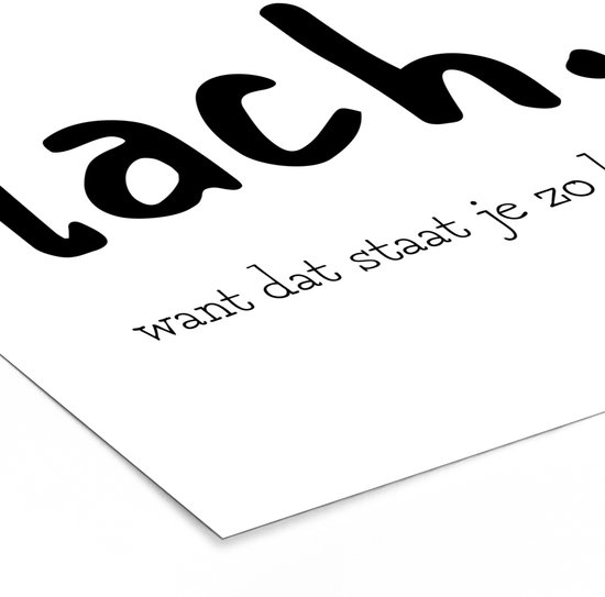 Cadre photo avec affiche - Souriez parce que ça vous va si bien - Citations - Énonciations - 40x40 cm - Cadre pour affiche
