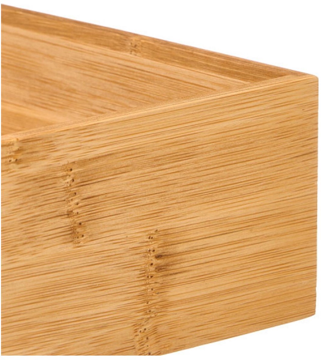 Lade bakjes / organizers set - Smartsystem - 7x delig - bamboe hout - 45 x 53 cm - sorteren opbergsysteem