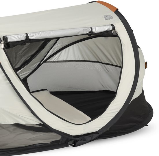 Deryan Peuter Luxe Campingbedje - Inclusief zelfopblaasbare matras - Inclusief leren handvatten - Ivory van Deryan — afbeelding 4