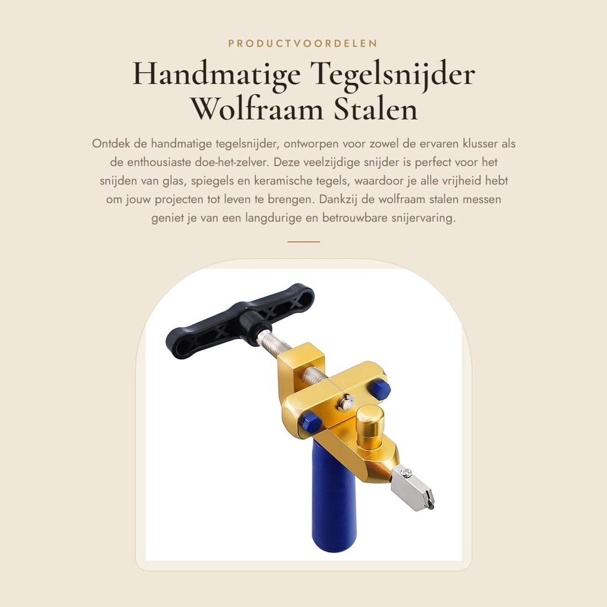 Dailygoods- Tegelsnijder 600 mm - Handmatige Glazen Snijmachine - Keramische Tegels - Spiegel - Gelegeerd Staal - Verstelbare Klemdiameter - Glazen Snijder