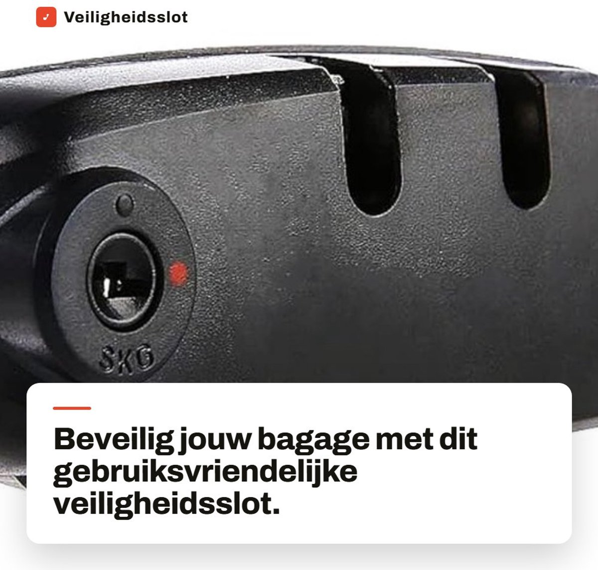 Dailygoods- Kofferslot met 3-cijferige code - Duurzaam - Veiligheidsaccessoire - Reisbagage - Eenvoudig in gebruik - Roestvrij staal - Bagage-slot