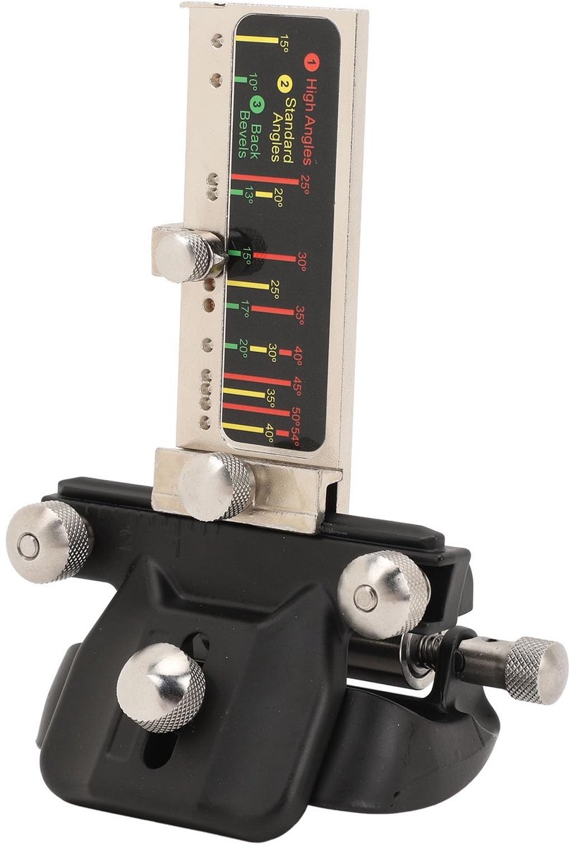 Dailygoods- Beitel Slijpset Microhoekafstelling - Hoongeleider - Veilig Klemmechanisme - Nauwkeurig Centreren - Aluminium - Gereedschap Slijpen - Slijpsysteem