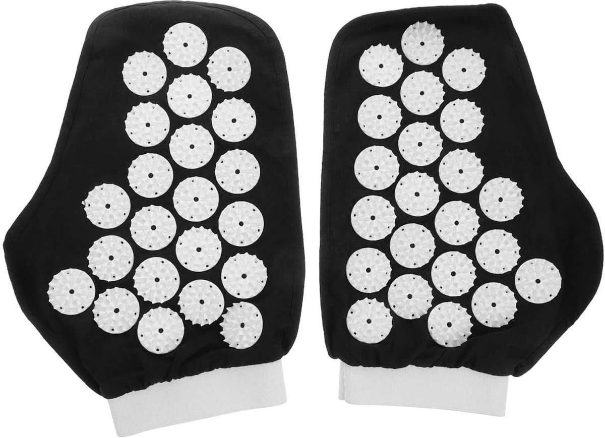 Dailygoods - 1 paar acupunctuur massagehandschoenen acupressuur massagehandschoenen spa handschoenen heren massagehandschoenen met spikes handschoenen handmatig handmassageapparaat handmatig