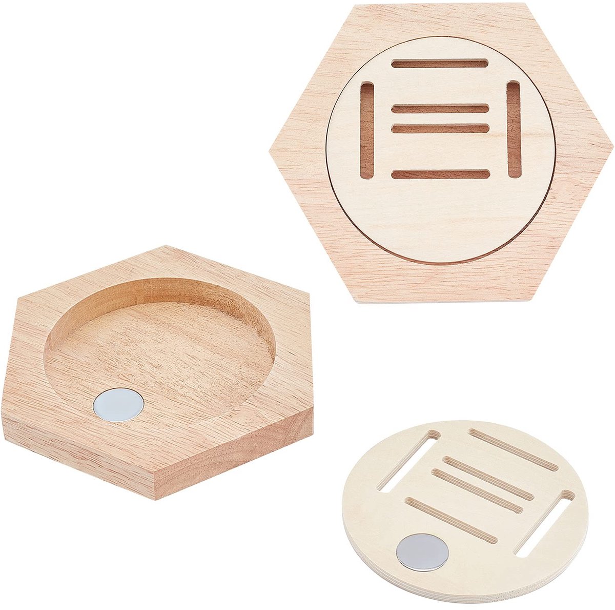 Dailygoods- Medaillehouder Honingraat - Medaille Rek - Medaille Standaard - Display voor Awards - Stikken Gratis Punch - Geschikt voor Basketbal