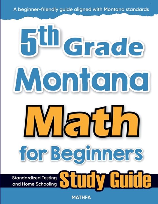5th Grade Montana Math for Beginners - cover