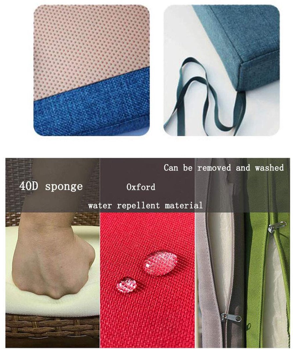 Bankkussen lange stoelpads, bankstoel chusion pad voor tuinmeubelen schommel patio binnen buiten waterdicht antislip kussen 5cm dik-groen 200 × 50 × 5 × 5 cm