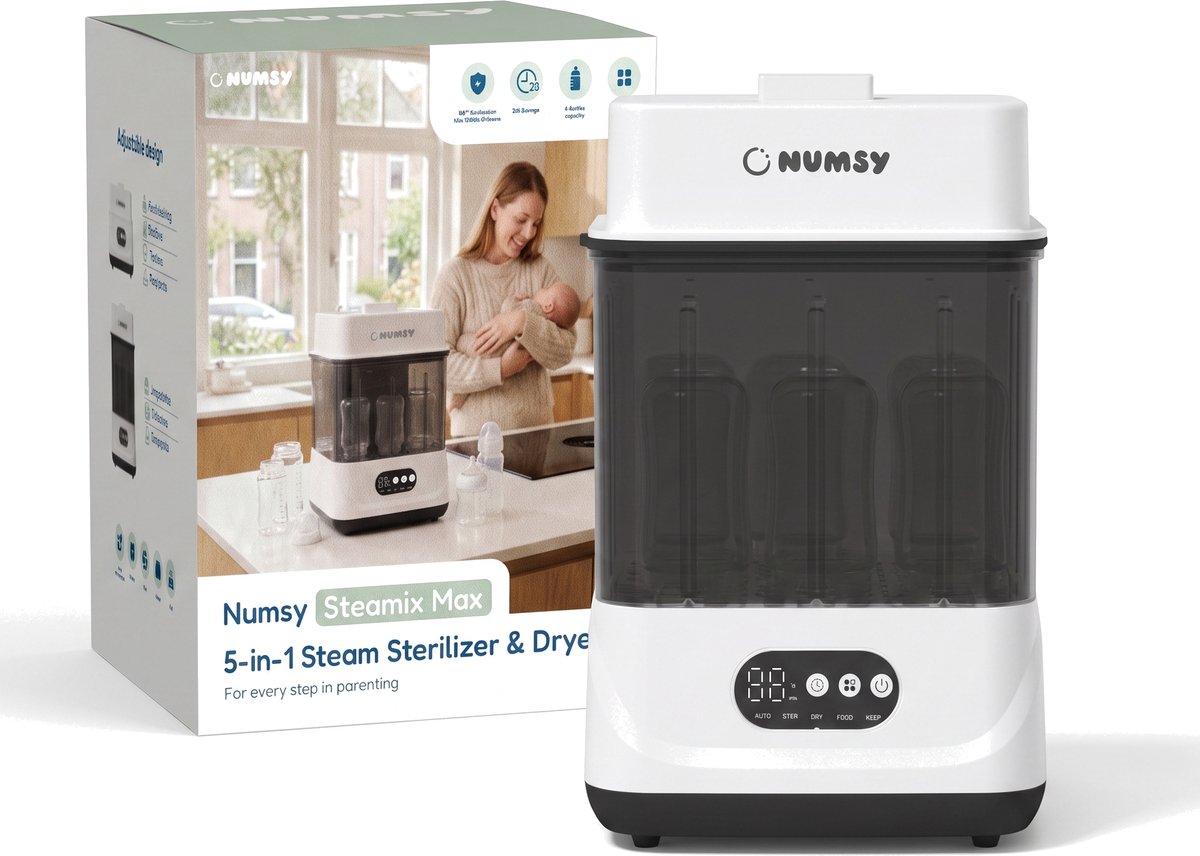 Numsy Steamix Max Flessensterilisator en Droger
