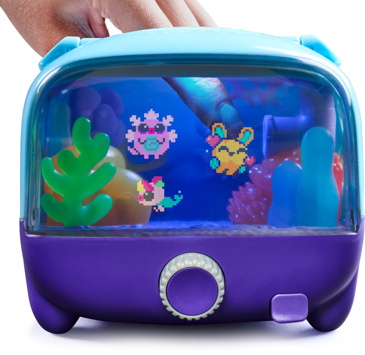 Bitzee - Aquarium Interactief Aquarium met Digitale Huisdieren - 30 Virtuele Zeedieren, Groot Display en LED-lampjes — afbeelding 7