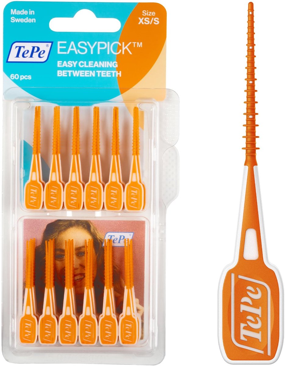 Dailygoods- Tandenstokers Antislip Grip - Tandenstokers XS/S - Tandenreiniger - Tandplakverwijderaar - 60 Stuks - Efficiënte Reiniging
