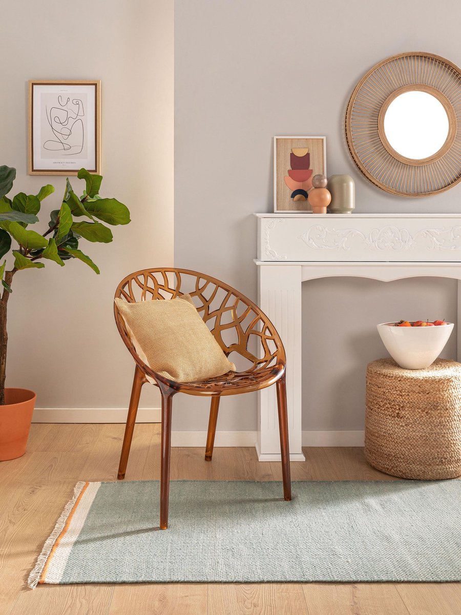 benuta pop Wollen tapijt Karla - katoen, wol - loper en in de stijl: Uni, Hygge & Cozy, minimalistisch - onderhoudsvriendelijk voor woonkamer slaapkamer, mint, 80 x 250 cm