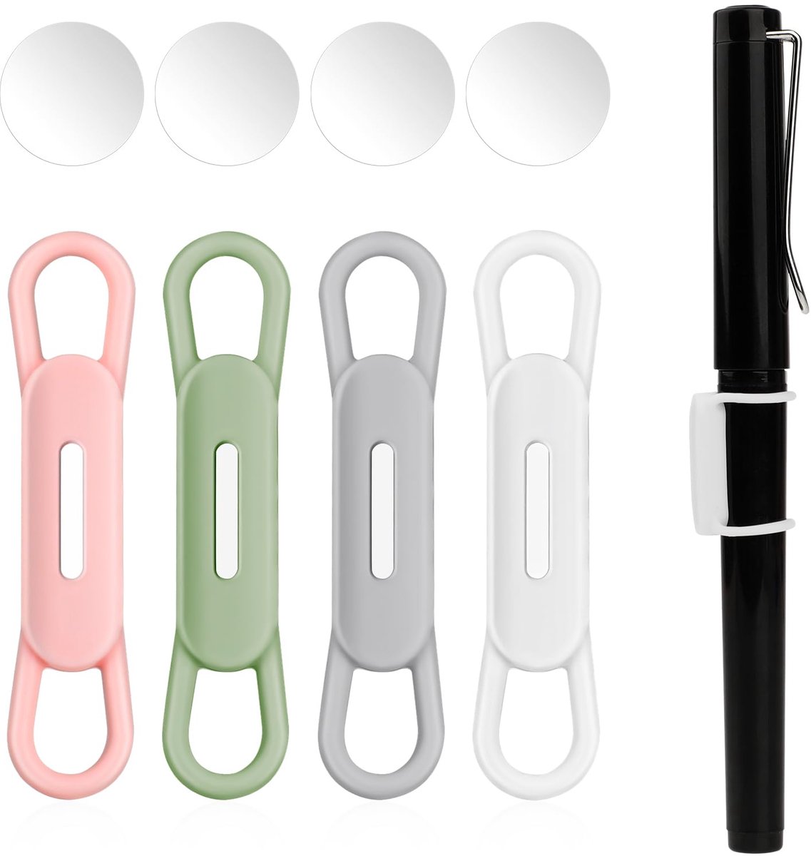 4 Stks Siliconen Magnetische Pen Potlood Houder, Veelkleurig, 569778 3 DWxwy9Q9m
