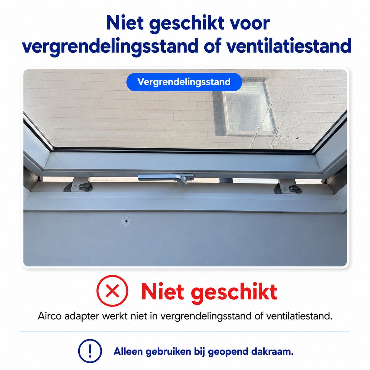 Airco-adapter Ø150 mm – Geschikt voor Velux dakraam – Koppelstuk voor mobiele airco met flexibele slang van Ø150 mm buitendiameter – Warmteafvoer via raam — afbeelding 8