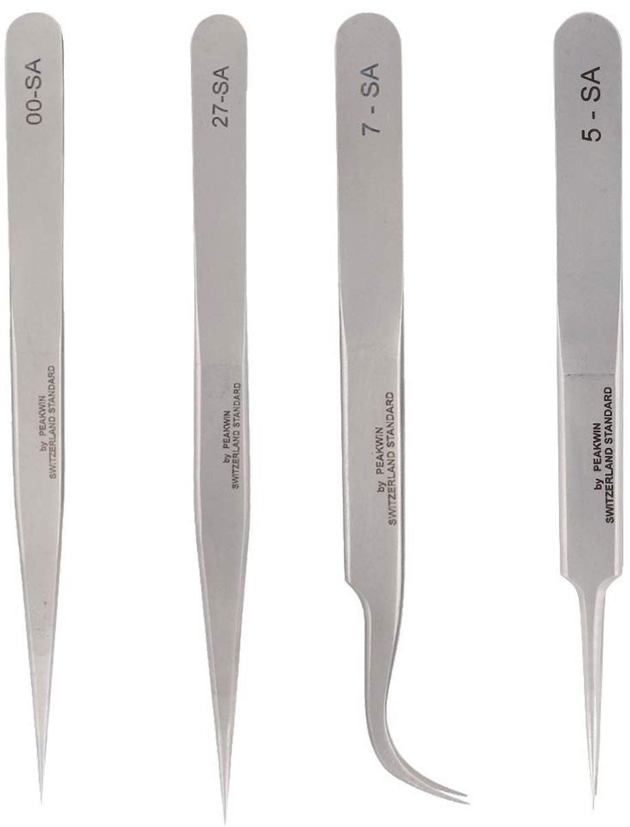 Dailygoods- Pincet Professioneel - Roestvrij Staal - Antimagnetisch - Precisie Pincet - Horlogereparatie - Hoge Hardheid - Horlogepincet