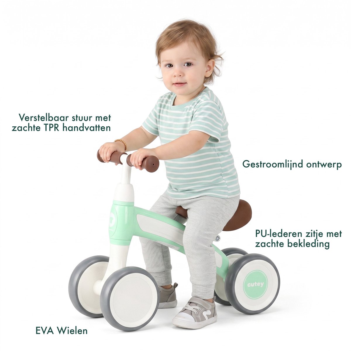 Qplay Cutey Loopfiets - Peuter Balansfiets thumbnail 5