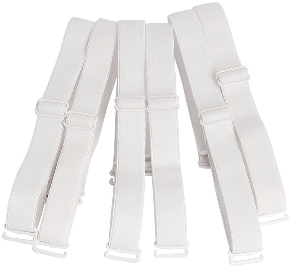 Dailygoods- BH Schouderriemen 3-Pack - Verstelbaar - Elastisch - Afneembaar - 12mm/15mm Breed - 38 cm Lengte - Beha Bandjes
