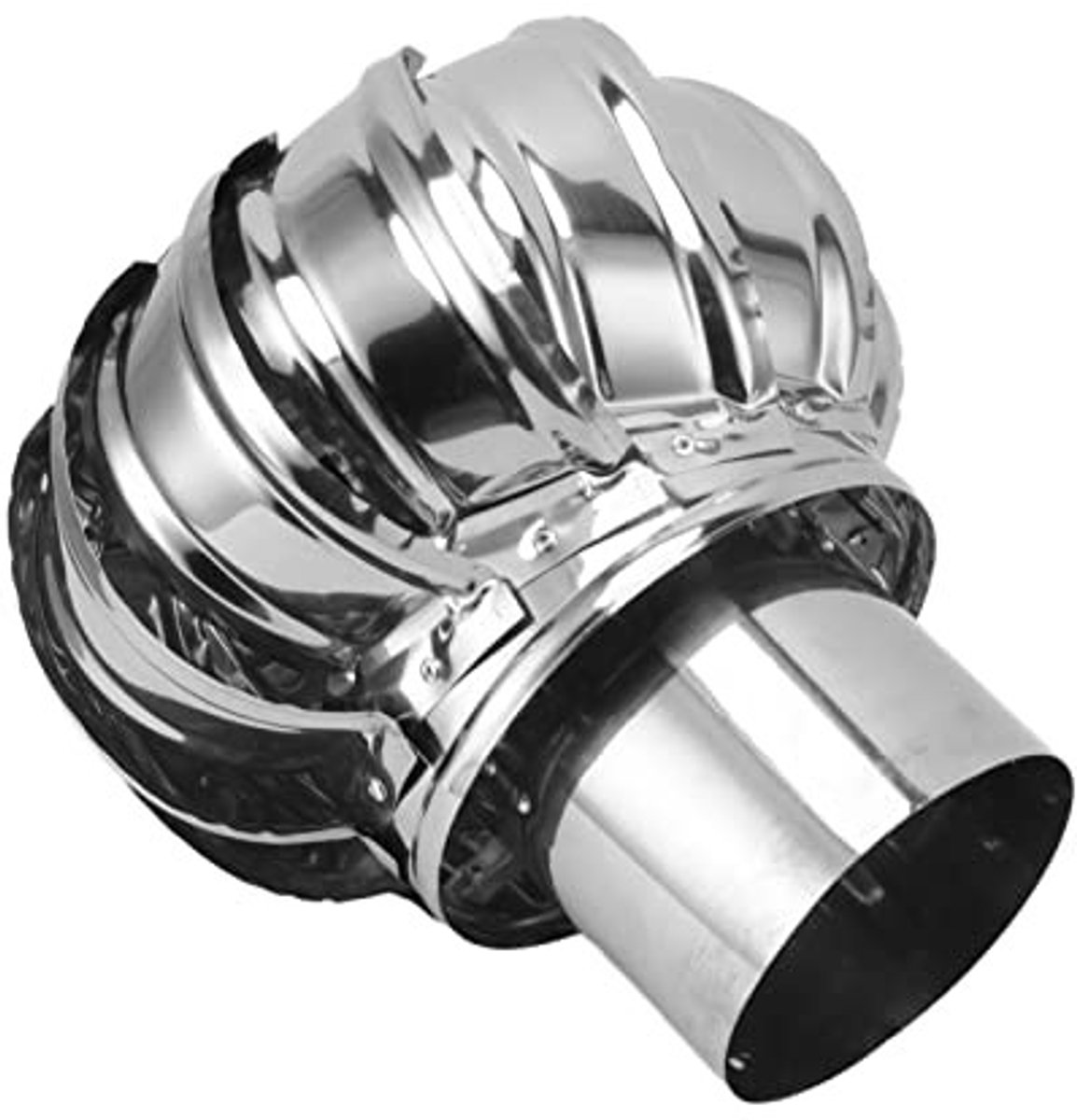 Dailygoods - Roestvrijstalen Pijpfit - Dakopeningen Ventilatieventilator - Stille werking - Dakventilator - Energiezuinig en duurzaam - Geschikt voor...